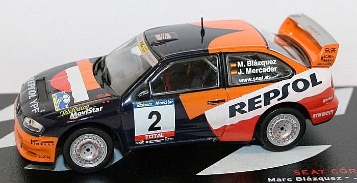 Macheta Seat Cordoba WRC Raliu RAC Navarra 2001, 1:43 [1]