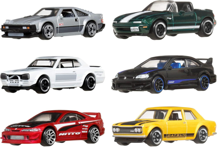 Set 6 Masinute Hot Wheels S Silver Japan Style – Scara 1:64 [2]