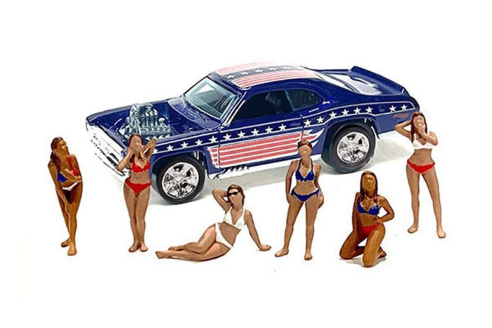 Set figurine Patriot Girls American Diorama 76498MJ, scara 1:64 – 6 figurine pentru diorama [1]