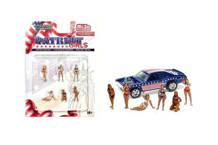 Set figurine Patriot Girls American Diorama 76498MJ, scara 1:64 – 6 figurine pentru diorama [2]