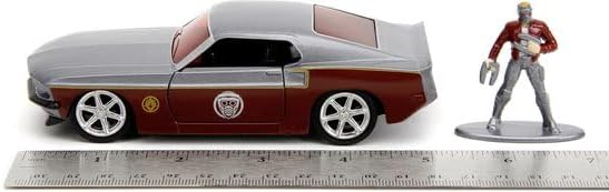 Set joaca cu masinuta Ford Mustang 1969 si Figurina Star Lord, Jada Toys, scara 1/32 [3]