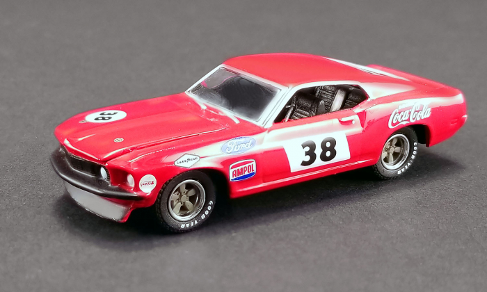 Set masinute ACME Diecast, 1969 Trans Am Mustang & Ford F-350 Ramp Truck Allan Moffat Racing #38 scara1/64 [6]