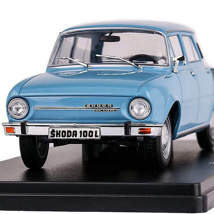 Macheta auto Skoda100L (1974) 1:24, Hachette, Albastra [3]