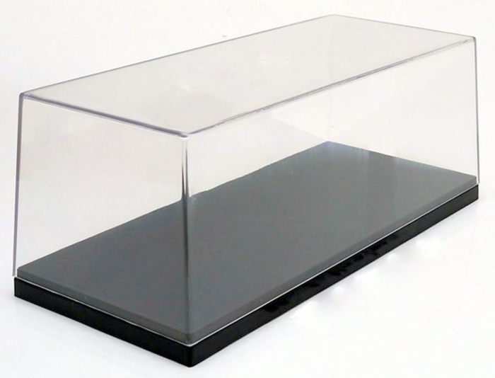 Vitrina expunere machete 1:24, postament negru, capac transparent, stivuibila, 27 x 12.5 x 11.2 cm [2]