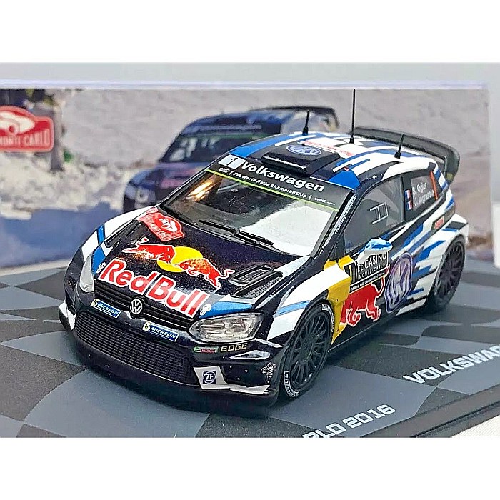 Macheta Volkswagen Polo R WRC #1 Rally Monte Carlo 2016, scara 1:43 Eaglemoss [2]