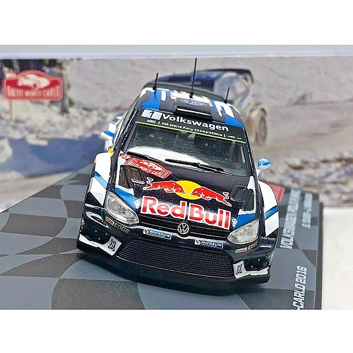Macheta Volkswagen Polo R WRC #1 Rally Monte Carlo 2016, scara 1:43 Eaglemoss [3]