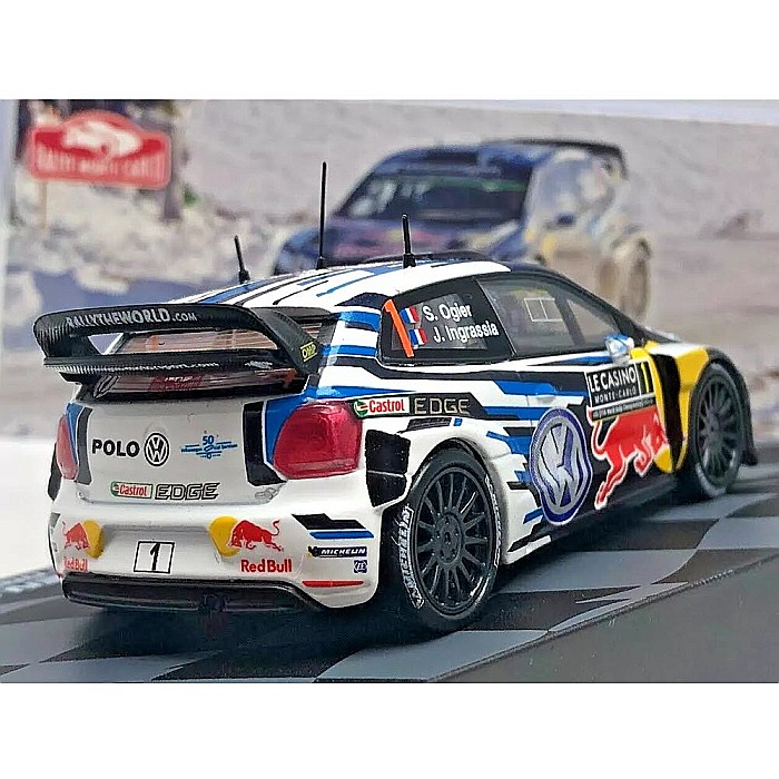 Macheta Volkswagen Polo R WRC #1 Rally Monte Carlo 2016, scara 1:43 Eaglemoss [6]