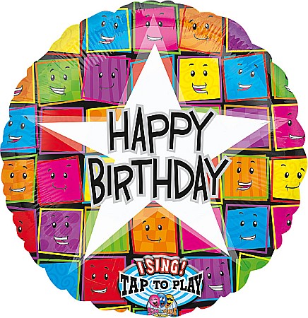 BALOANE MUZICALE - Balon Happy Birthday Muzical - 71 cm - folie
