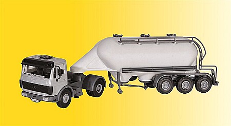 Camioane - Camion Mercedes cu remorca siloz SPITZER H0 (1:87) KIBRI 14059