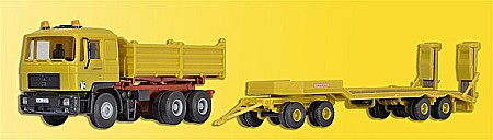 Camioane - Basculanta MAN cu platforma KIRCHHOFF scara H0(1:87) Kibri 14066