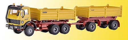 Camioane - Camion Mercedes cu remorca basculanta KIRCHHOFF KIBRI HO (1:87)