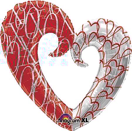 ARTICOLE PENTRU VALENTINE'S DAY - BALON SUPER FORMA INIMA XL - FOLIE