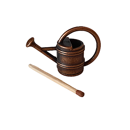 GRADINA - mobilier, decoratiuni si accesorii miniaturi papusi - Stropitoare pentru flori antichizata -miniatura casute de paupsi