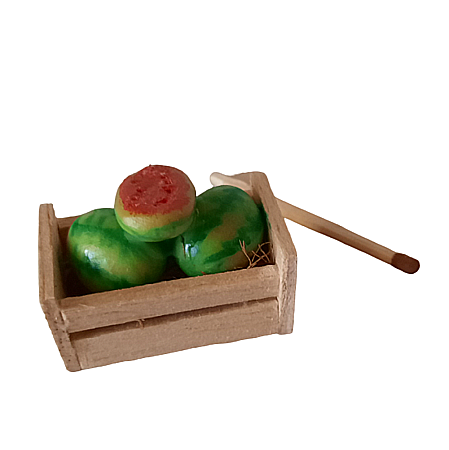 Fructe diverse in ladita de lemn natur - miniaturi casute de papusi [5]