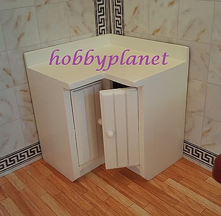 CASUTE DE PAPUSI LA SCARA 1:12 – mobilier și accesorii premium pentru colecționari - Mobilier de bucataraie -coltar  miniatura