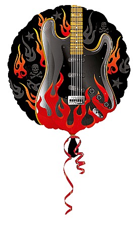 BALOANE MODELE DEOSEBITE - Balon rotund chitara Rockstar - folie