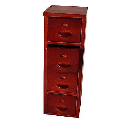 DORMITOR - mobilier si accesorii miniaturi papusi - Dulap inalt tip fisier birou - miniatura pentru casute de papusi