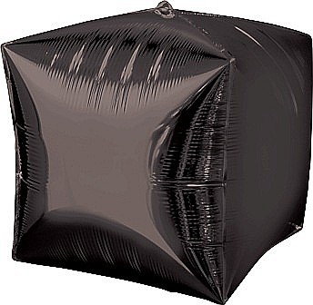 BALOANE MODELE DEOSEBITE - Balon in forma de cub negru - folie