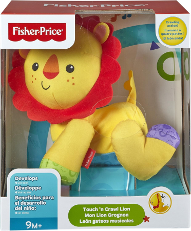 Fisher-Price Mattel DGM69 - Jucărie Interactivă Baby Toy – Touch’n Crawl Lion [3]
