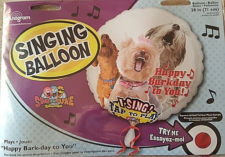 BALOANE MUZICALE - Balon muzical  XL- Happy Bark Day -  -folie
