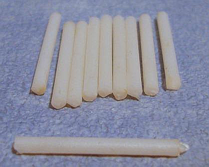 Accesorii diverse casuta Papusi - Lumanari albe de rezerva - set 12 buc - miniaturi papusi
