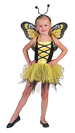 COSTUME FETE ROCHITE FUSTE - Costum fluturas  galben