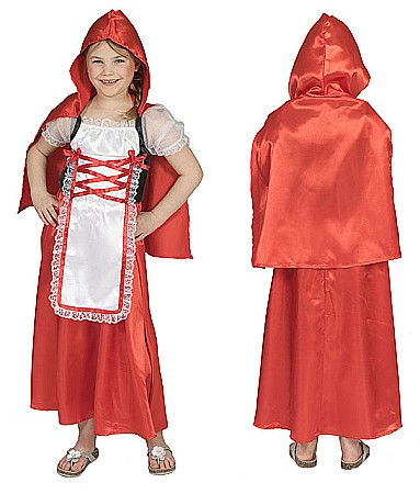 COSTUME FETE ROCHITE FUSTE - Costum Scufita Rosie cu pelerina cu gluga M140