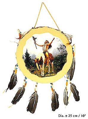 INDIENI - OBIECTE SI DECORATIUNI - Tamburina Indiana "Sunetul Spiritului" – Stil Tribal Autentic