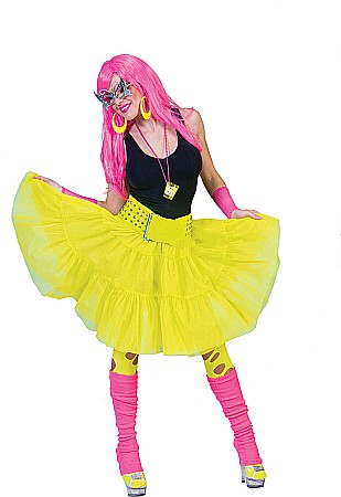 COSTUME PETRECERE ADULTI - FustaTUTUi cu volane - culoare neon
