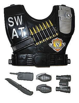 ARMY/POLICE/MARINE PARTY - SET VESTA PROTECTIE SWAT SET 6 PIESE - COPII