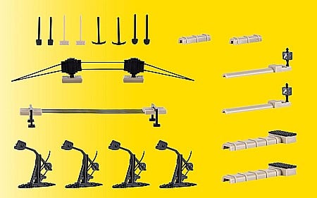Machete Cladiri si Accesorii - Echipament feroviar set - decor Vollmer HO (1:87) 45136