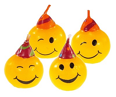 LUMANARI PETRECERI ANIVERSARI - LUMANARI 3D EMOTICOANE  AM552129