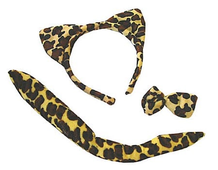ARTICOLE PENTRU DEGHIZAT - SET PETRECERE LEOPARD A (3PIESE)