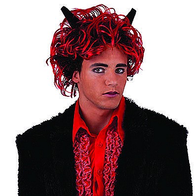PERUCI HALLOWEEN - Peruca petrecere unisex halloween - Diavol