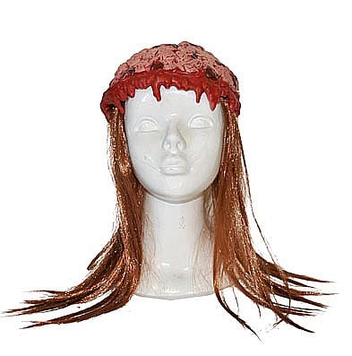 ACCESORII CARNAVAL - Peruca hidoasa creier – accesoriu horror Halloween si petreceri, cod 57495