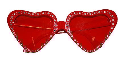Ochelari petrecere in forma de inima cod FF60715
