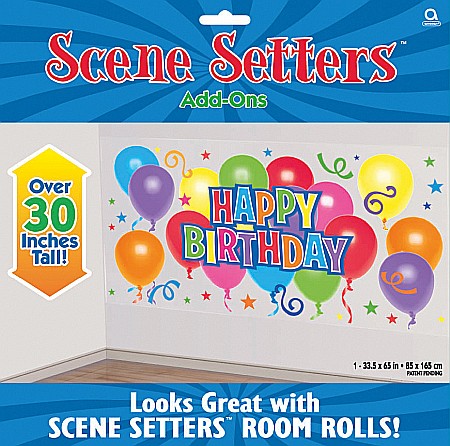 DECORATIUNI PETRECERE CARNAVAL - POSTER HAPPY BIRTHDAY - INTERIOR/ EXTERIOR