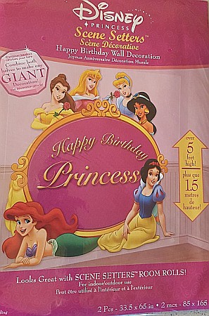 DECORATIUNI PETRECERE CARNAVAL - POSTER PERETE interior/exterior - PRINCESS