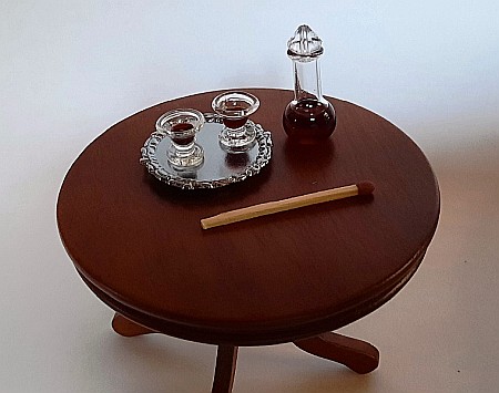 BUCATARIE - mobila, vase, ustensile, mancare, aparatura miniaturi papusi - Set 4 piese pentru vin - miniatura papusi 1:12