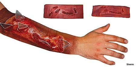 ARTICOLE DE MAKE-UP HALLOWEEN - KIT MACHIAJ HALLOWEEN HOROR -  CU CIOBURI DE STICLA