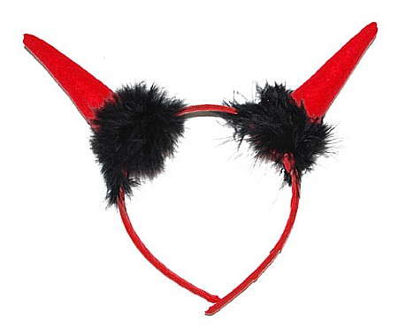 PALARII SI BENTITE HALLOWEEN - DIADEMA HALLOWEEN CU COARNE