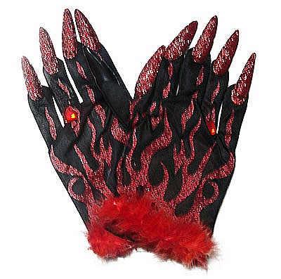 MANUSI COLANTI ACCESORII - MANUSI HALLOWEEN - DIAVOL