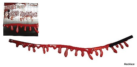 ARTICOLE DE MAKE-UP HALLOWEEN - MAKE-UP GAT TAIAT CU SANGE - COLIER