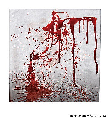 SERVETELE DE MASA BLOOD - HALLOWEEN - 20 BUC
