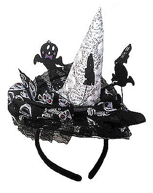 PALARII SI BENTITE HALLOWEEN - BENTITA CU PALARIE CU DECOR HALLOWEEN