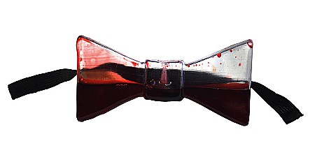 HALLOWEEN ACCESORIES - Papion horror cu sânge fals – accesoriu Halloween