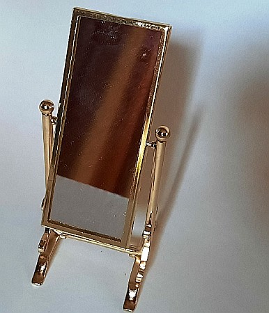 Accesorii diverse casuta Papusi - Oglinda de podea rectangulara mobila- miniatura papusi