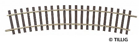 TRENULETE ELECTRICE SI ACCESORII - Sina curba R1 R380/22,5 grade, H0 Tillig 82119