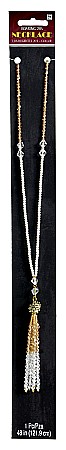 ACCESORII CARNAVAL - COLIER CRISTALE SI PERLE FALSE CHARLESTON