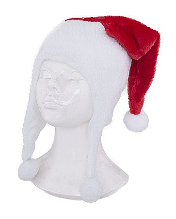 COSTUME SI ACCESORII - Caciula cu urechi Mos Craciun